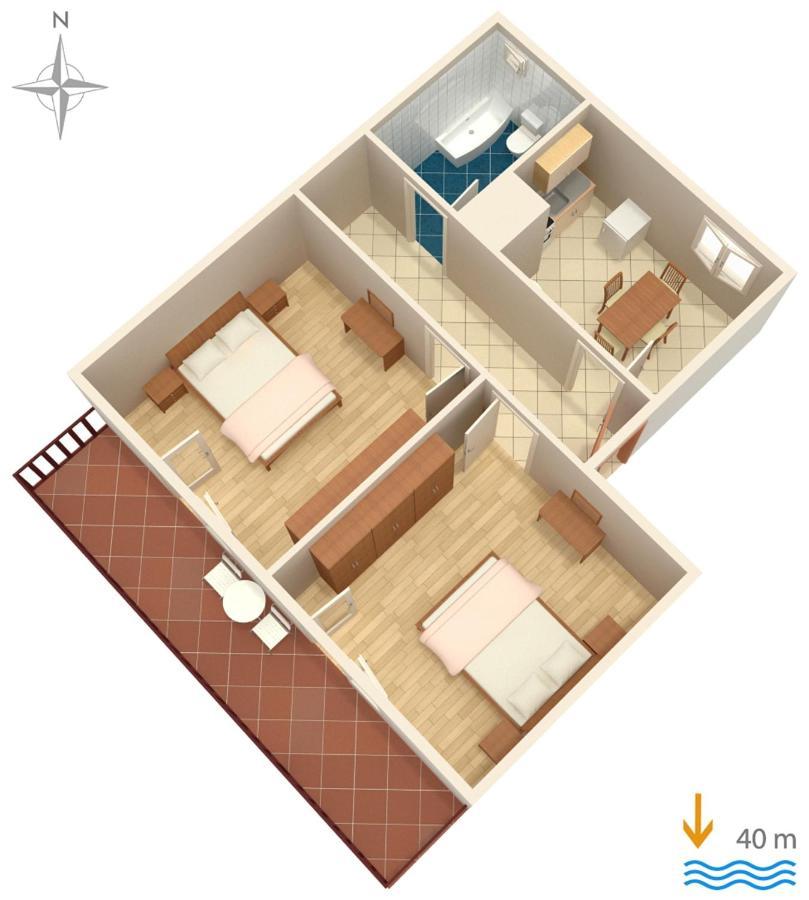 Apartments By The Sea Privlaka, Zadar - 666 Εξωτερικό φωτογραφία